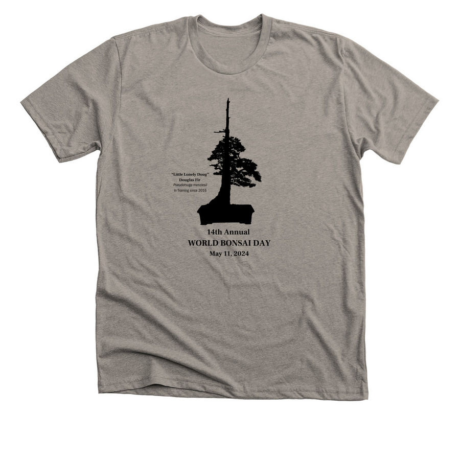 World Bonsai Day 2024, a Heather Stone Premium Unisex Tee