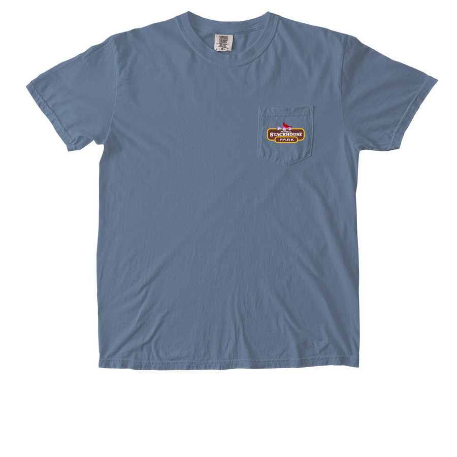Stackhouse Park Pocket Tee, a Blue Jean Comfort Colors Pocket Tee