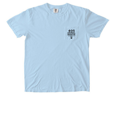 OKC Crafted, a Chambray Comfort Colors Pocket Tee