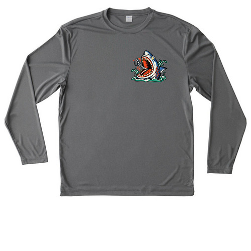 Wet Work Work shirt, a Grey Concrete Heather Unisex Performance Long Sleeve Tee