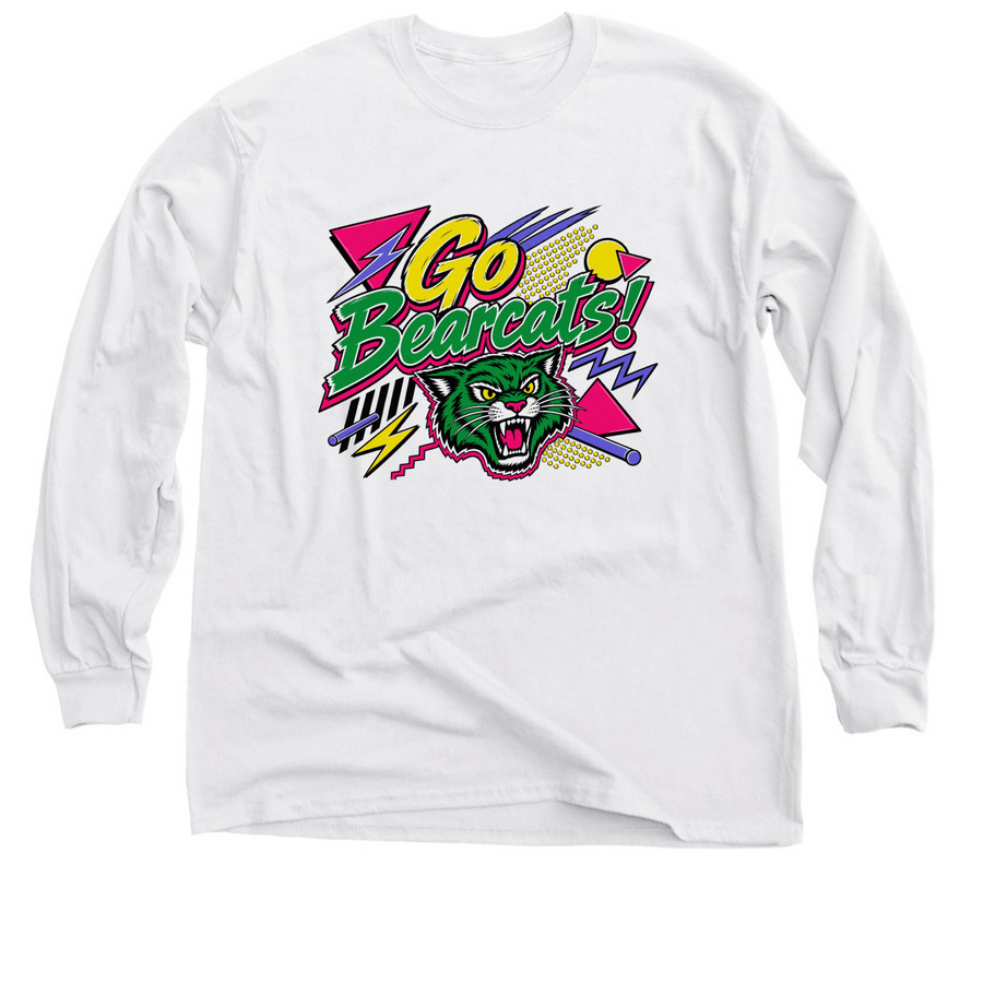 Saved by the Bearcats, a White Classic Long Sleeve Tee