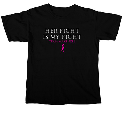 Her Fight is My Fight, a Black Comfort Colors Unisex Tee