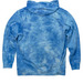MANZANITA ELEMENTARY SPIRIT WEAR, a Aqua Blue Tie Dye Pullover Hoodie (back-view)