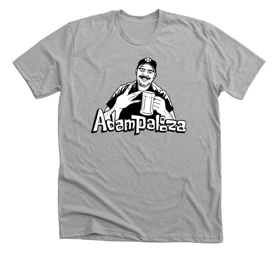 Adampalooza 2026, a Athletic Heather Premium Unisex Tee