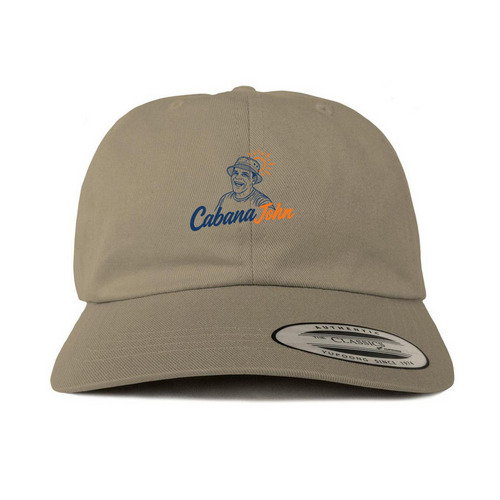 Cabana John Hats, a Khaki Printed Classic Baseball Cap