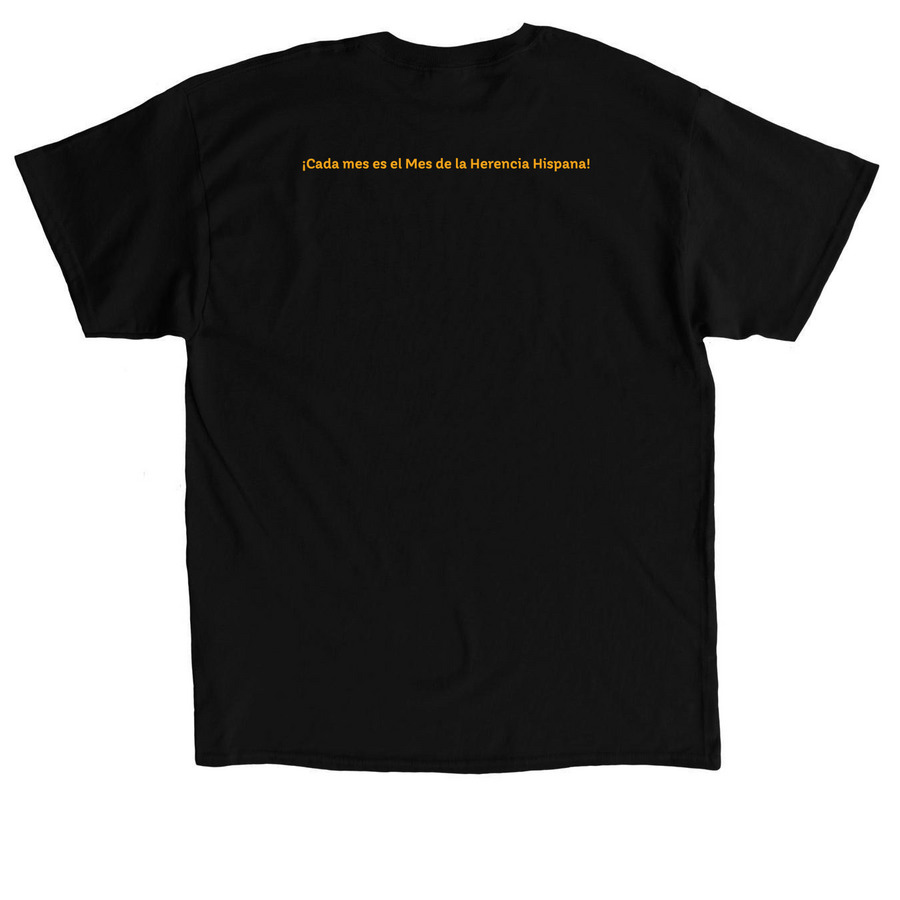 We All Belong At Astor (Spanish), a Black Classic Unisex Tee (back-view)