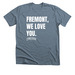 Fremont Campus, a Heather Slate Premium Unisex Tee