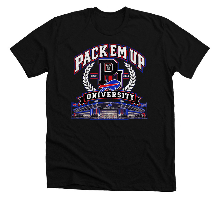 PEU Buffalo Bills&nbsp;, a Solid Black Blend Premium Unisex Tee