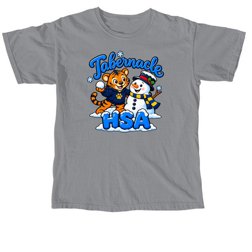 Snowman, a Granite Comfort Colors Unisex Tee