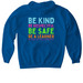 Classic Logo + Core Values (Adults + Kids), a Royal Gildan Softstyle Pullover Hoodie (back-view)