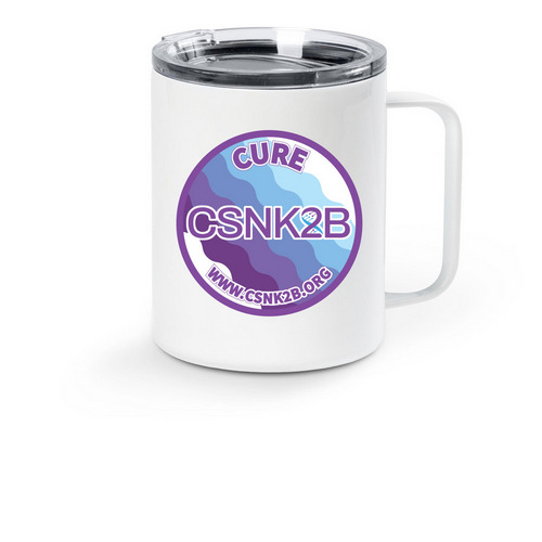CSNK2B Foundation, a White Stainless Steel Travel Mug