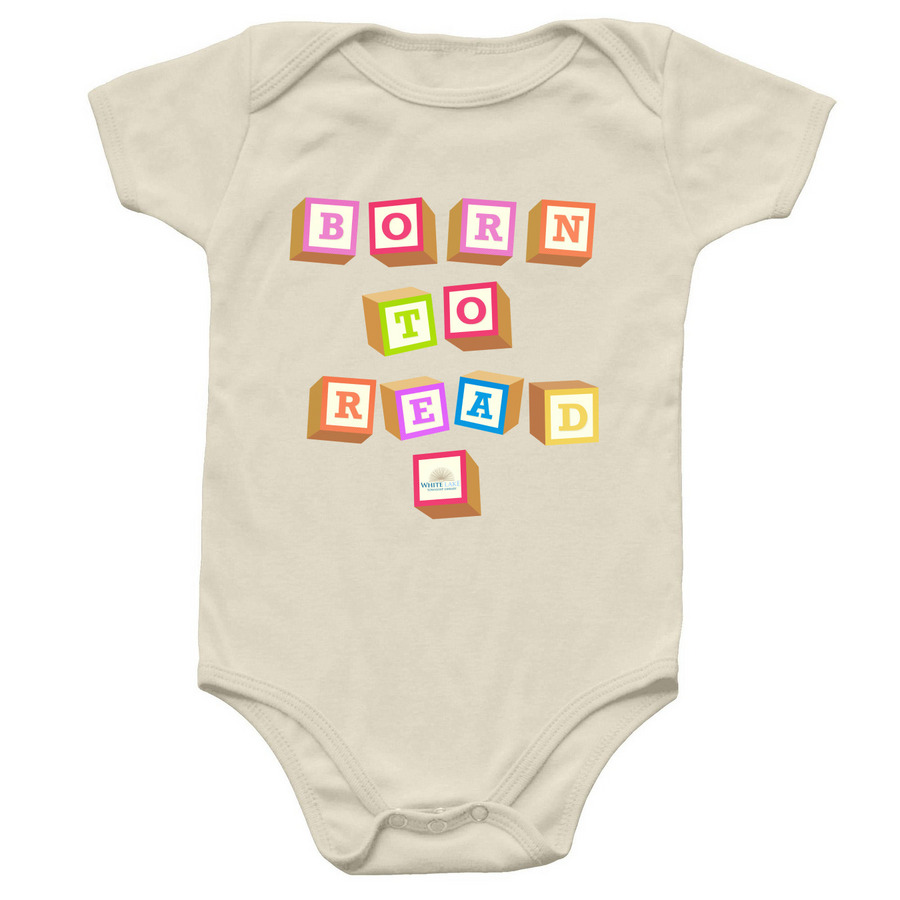 Born to Read, a Natural Infant Onesie