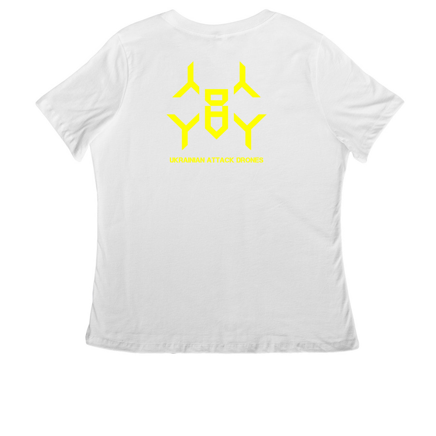 Wild Hornets Daily Orc Roast Threadz, a White Women's Relaxed V-Neck Tee (back-view)