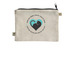 HART Spicy Kitty Club Pouch, a Natural 9"x7" Hemp Blend Pouch (back-view)