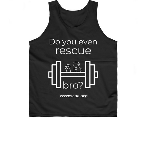 Do you even rescue bro?, a Black Classic Unisex Tank Top