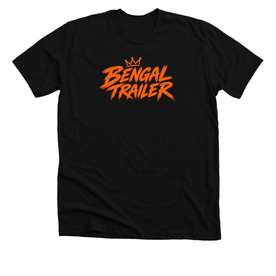 Bengal Trailer T's and Hoodies Simple Orange, a Solid Black Blend Premium Unisex Tee