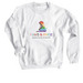 Paws & Pride, a White Crewneck Sweatshirt