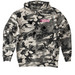 KNGDM "BUCKSHOT" SNOW CAMO HOODIE (PINK), a Snow Camo Heavyweight Camo Pullover Hoodie