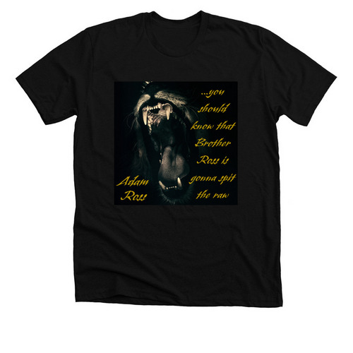 Spit The Raw, a Solid Black Blend Premium Unisex Tee