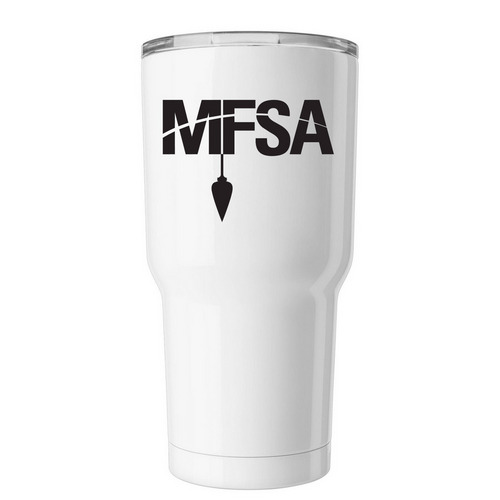 MFSA Tumbler, a White Insulated Tumbler