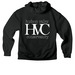 HVC Spring 2026, a Vintage Black Premium Heavyweight Pullover Hoodie (back-view)