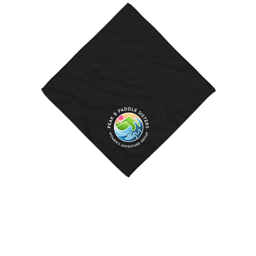 Bandana, a Black Cotton Bandana
