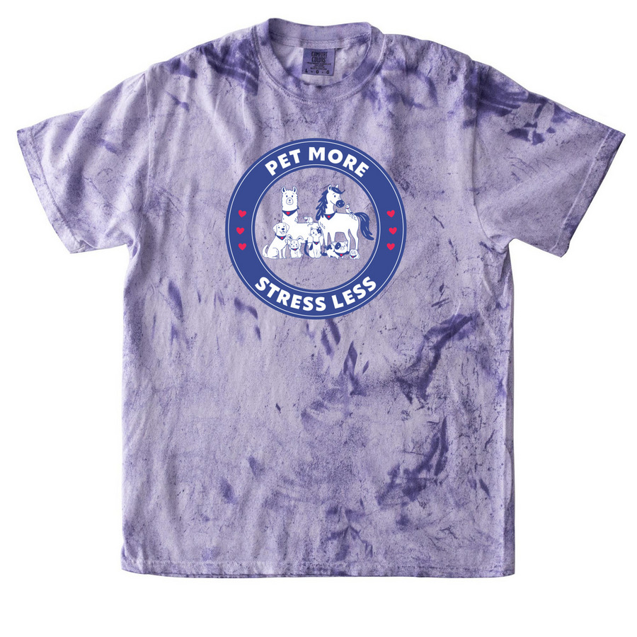 2026 National Therapy Animal Day, a Amethyst Comfort Colors Colorblast Tee