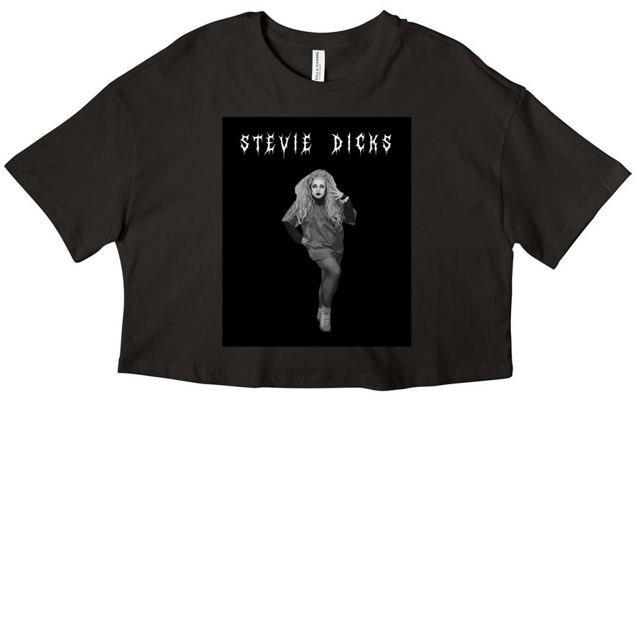 Stevie D Psych Out, a Black Women?s Cropped Cotton Tee