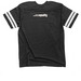 Pride Jersey T-Shirt, a Vintage Smoke / White Football Jersey Tee (back-view)