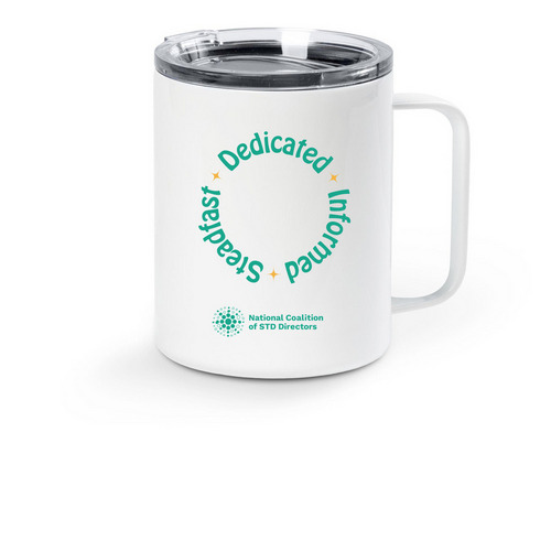 Dedicated Informed Steadfast, a White Stainless Steel Travel Mug
