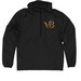 VALLEYBOYZ, a Black Quarter-Zip Windbreaker
