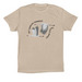 CRANE COUNT LIGHT, a Tan Premium Cotton Tee