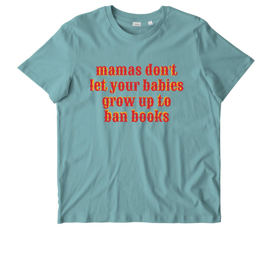 don't let your babies grow up to ban books, a Teal Monstera Stanley/Stella Unisex Crafter Tee