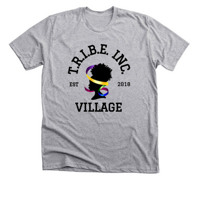Be The Village Tee, a Athletic Heather Premium Unisex Tee