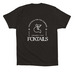 NEW! Full Logo On Back, a Black Premium Cotton Tee (back-view)