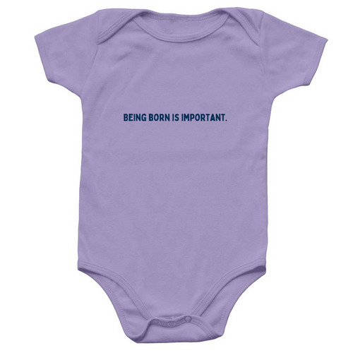 Baby, a Lavender Infant Onesie