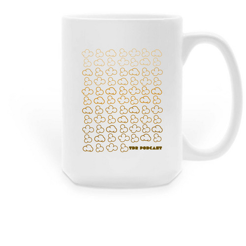 Popcorn Big Mug, a White Large Coffee Mug