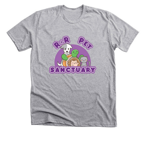 R&R Pet Sanctuary Shirts, a Athletic Heather Premium Unisex Tee