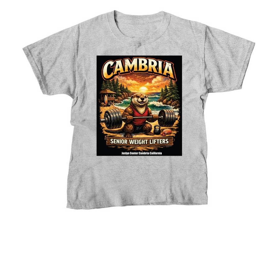 Joslyn Center Senior Weight Lifters, a Sport Grey Youth Unisex Tee