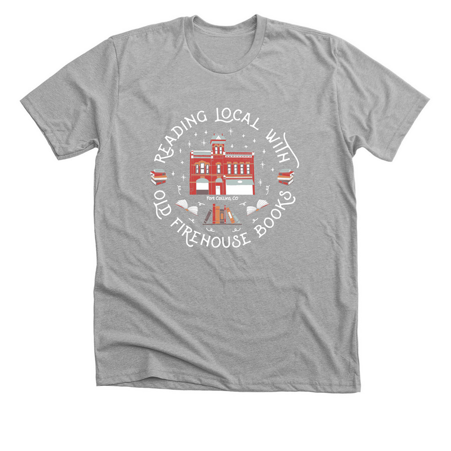 Old Firehouse Books Shirts!, a Athletic Heather Premium Unisex Tee