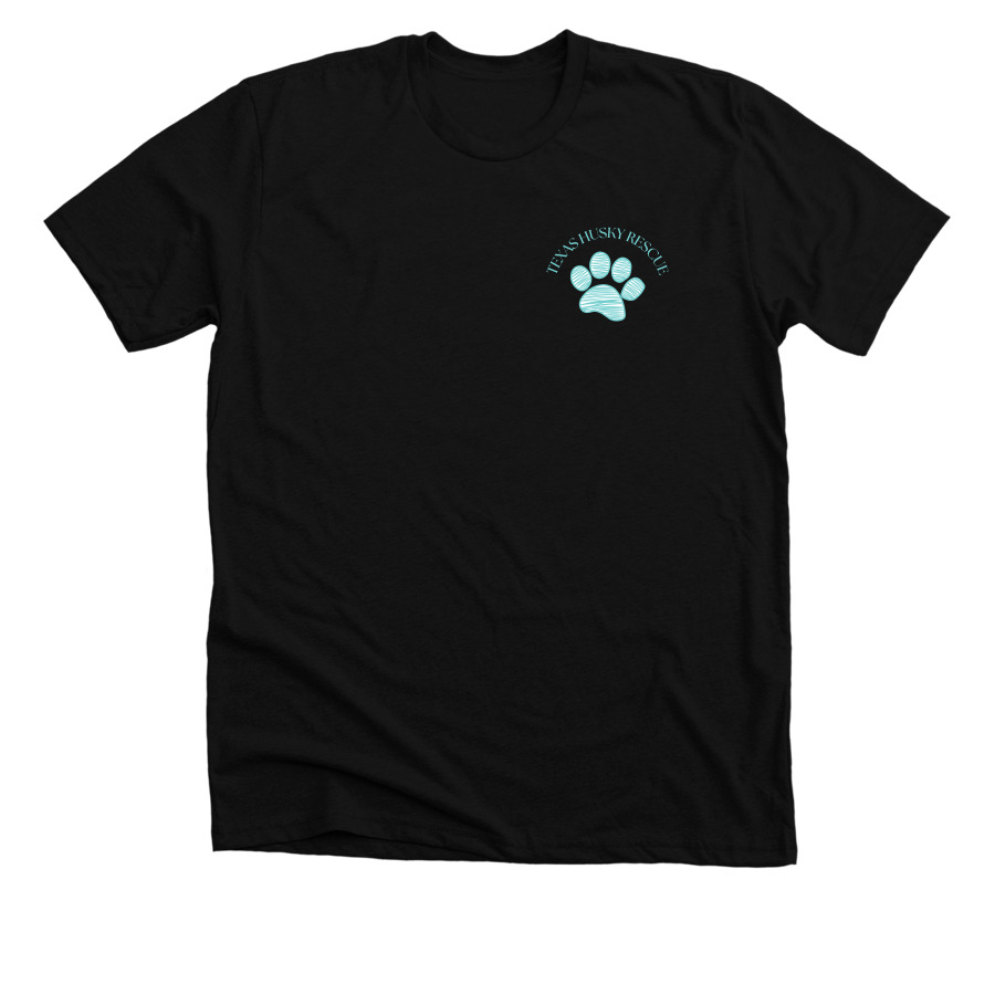 TXHR - Just A Girl Who Loves Huskies, a Solid Black Blend Premium Unisex Tee