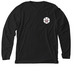 IL CRU Pocket Logo, a Solid Black Blend Premium Long Sleeve Tee