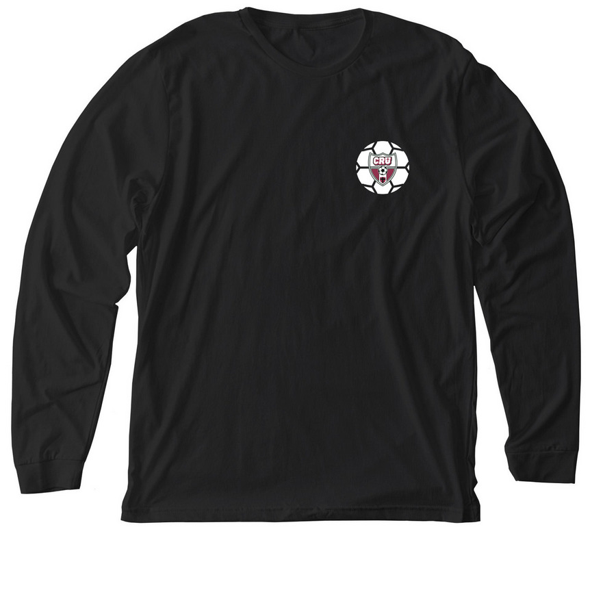 IL CRU Pocket Logo, a Solid Black Blend Premium Long Sleeve Tee