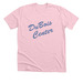 DBC T Shirts - Vintage Script (blue text), a Heather Pink Premium Unisex Tee