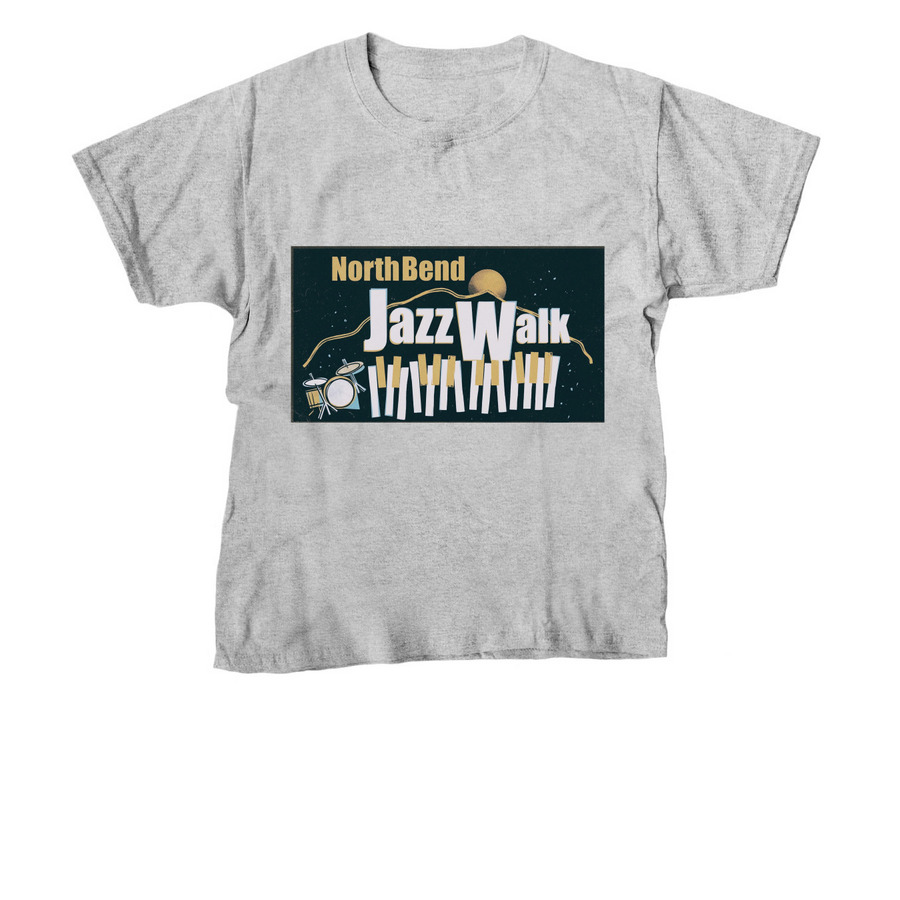 North Bend Jazz Walk 2026, a Sport Grey Youth Unisex Tee