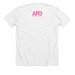 Gays for Abortion, a Solid White Blend Premium Unisex Tee (back-view)
