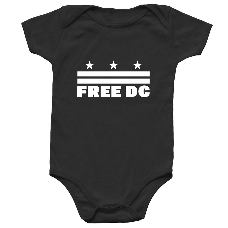 Free DC Babies - B/W, a Black Infant Onesie
