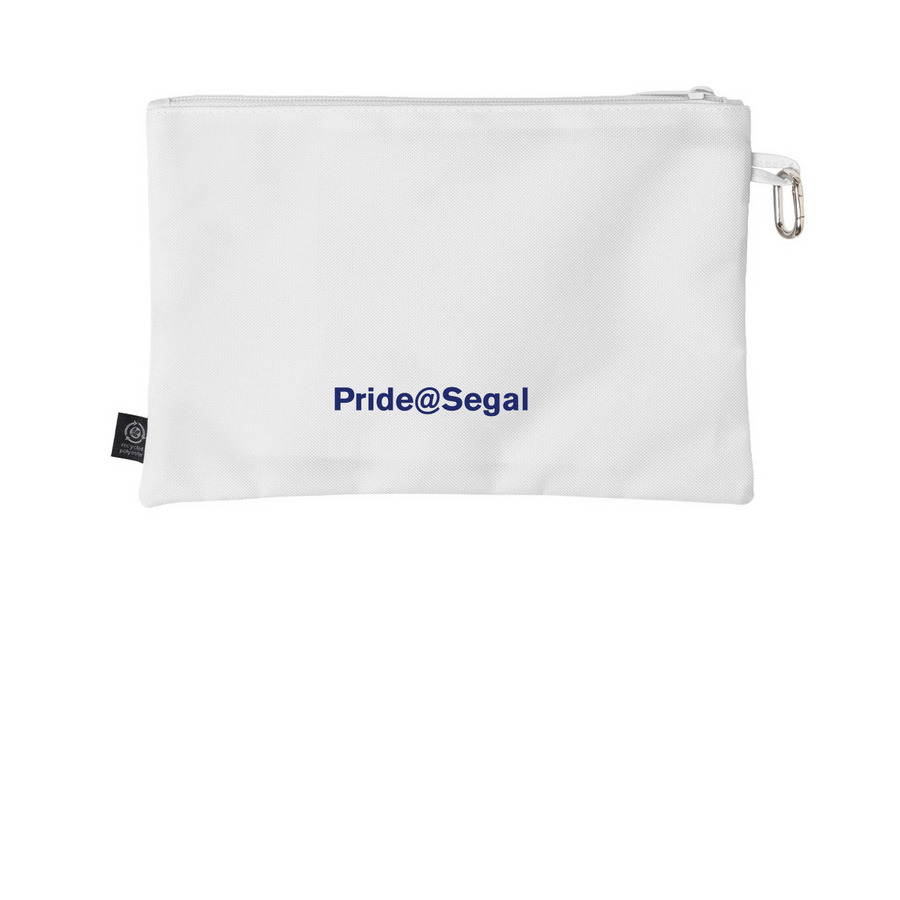 Pride@Segal 2026 Light Background Pouch, a White Grove Go-Go Pouch (back-view)