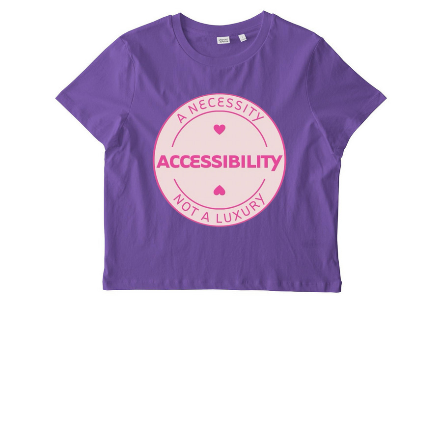 Accessibility Is Not A Luxury, a Purple Love Stanley/Stella Women?s Stella Muser Tee