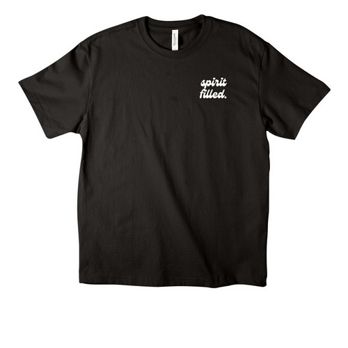 Spirit Filled, a Black Unisex Heavyweight Tee